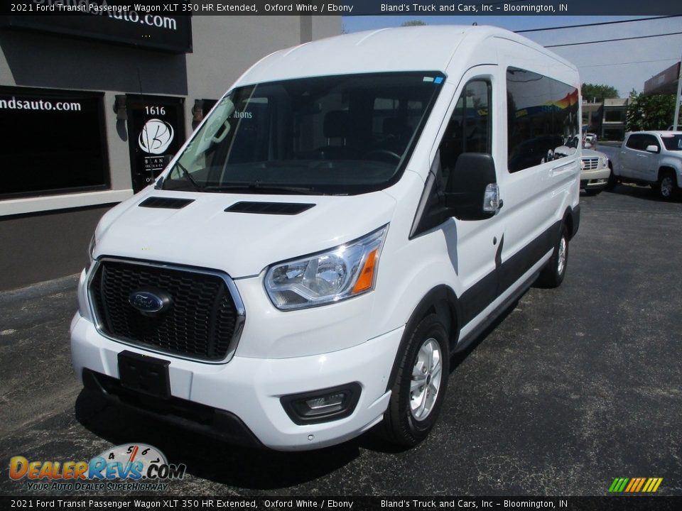 2021 Ford Transit Passenger Wagon XLT 350 HR Extended Oxford White / Ebony Photo #2