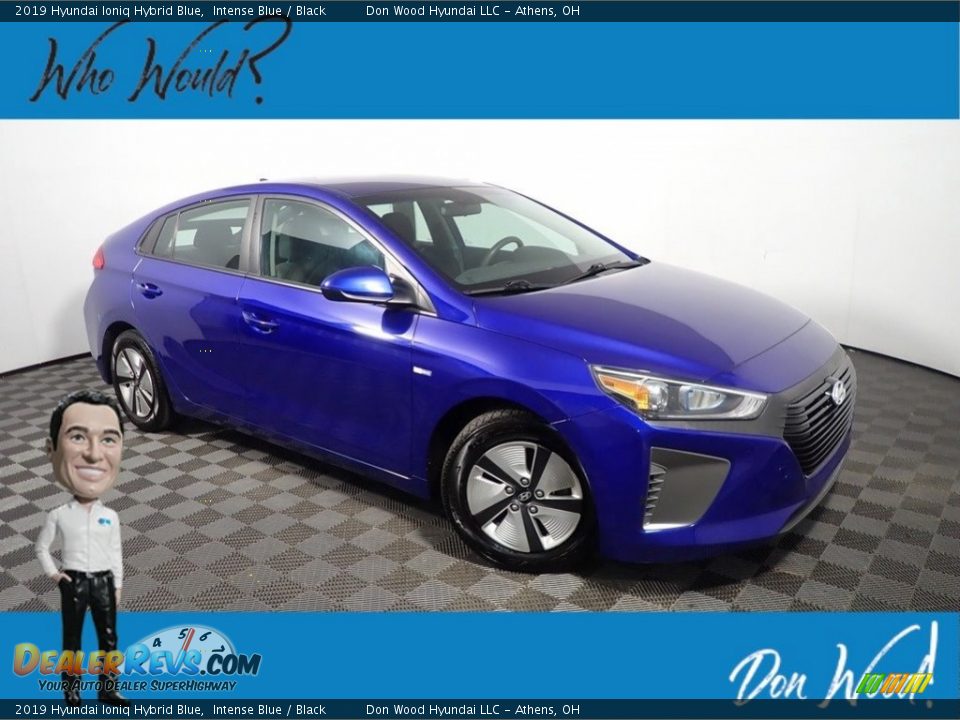 2019 Hyundai Ioniq Hybrid Blue Intense Blue / Black Photo #1