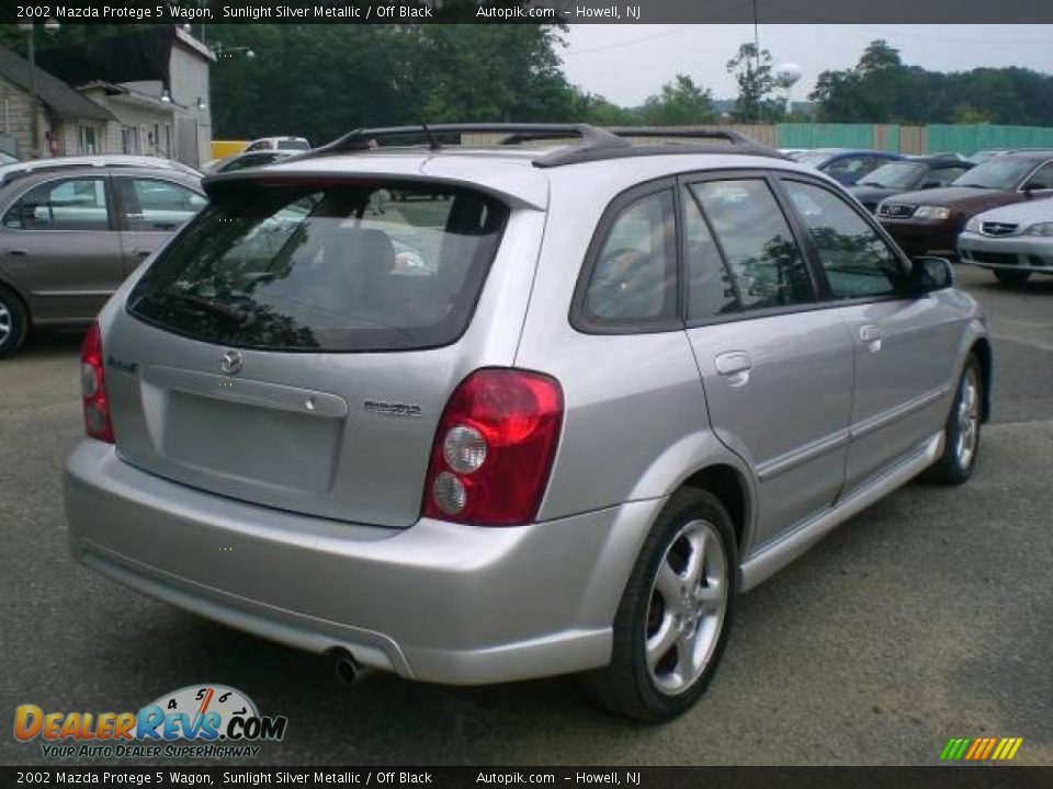 2002 Mazda Protege 5 Wagon Sunlight Silver Metallic / Off Black Photo #7