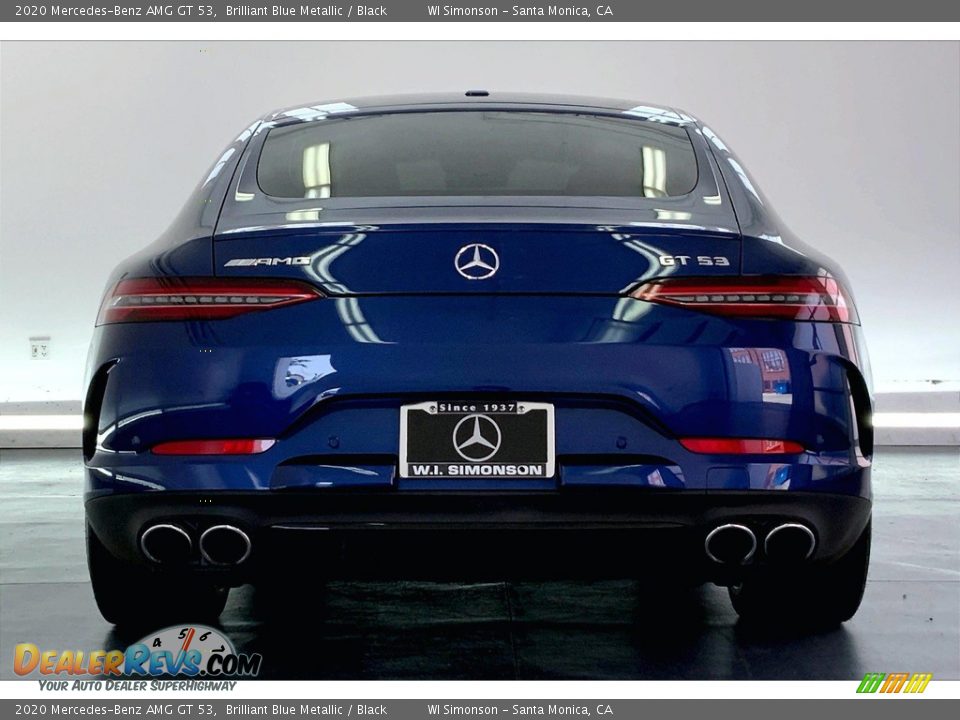 2020 Mercedes-Benz AMG GT 53 Brilliant Blue Metallic / Black Photo #3