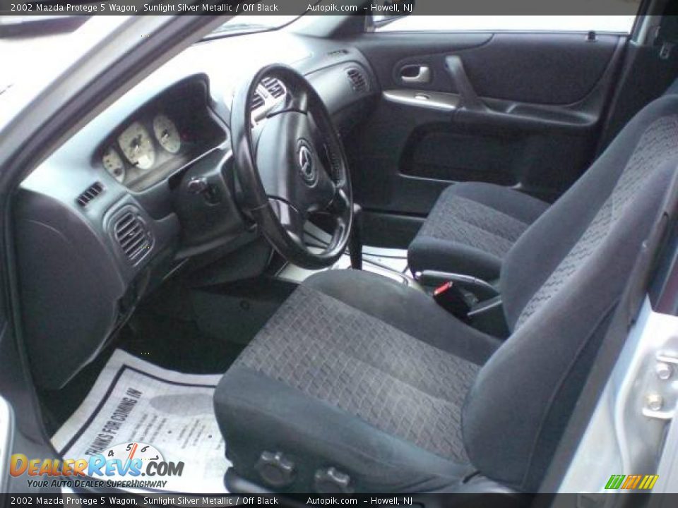 2002 Mazda Protege 5 Wagon Sunlight Silver Metallic / Off Black Photo #9