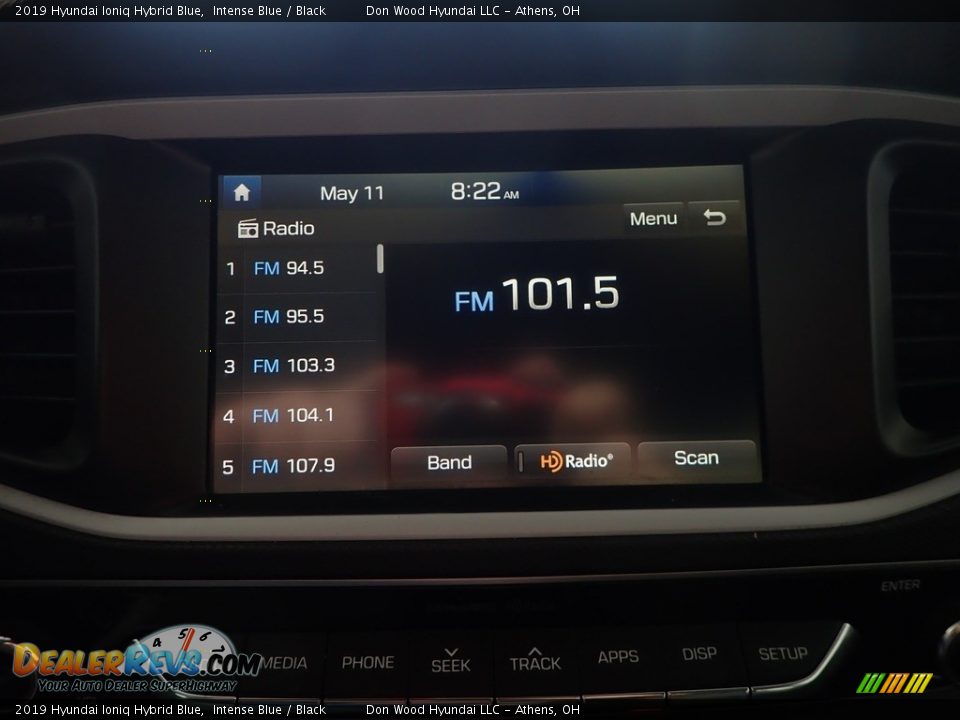 2019 Hyundai Ioniq Hybrid Blue Intense Blue / Black Photo #24