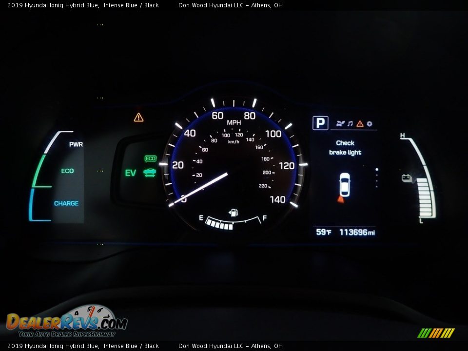 2019 Hyundai Ioniq Hybrid Blue Intense Blue / Black Photo #26