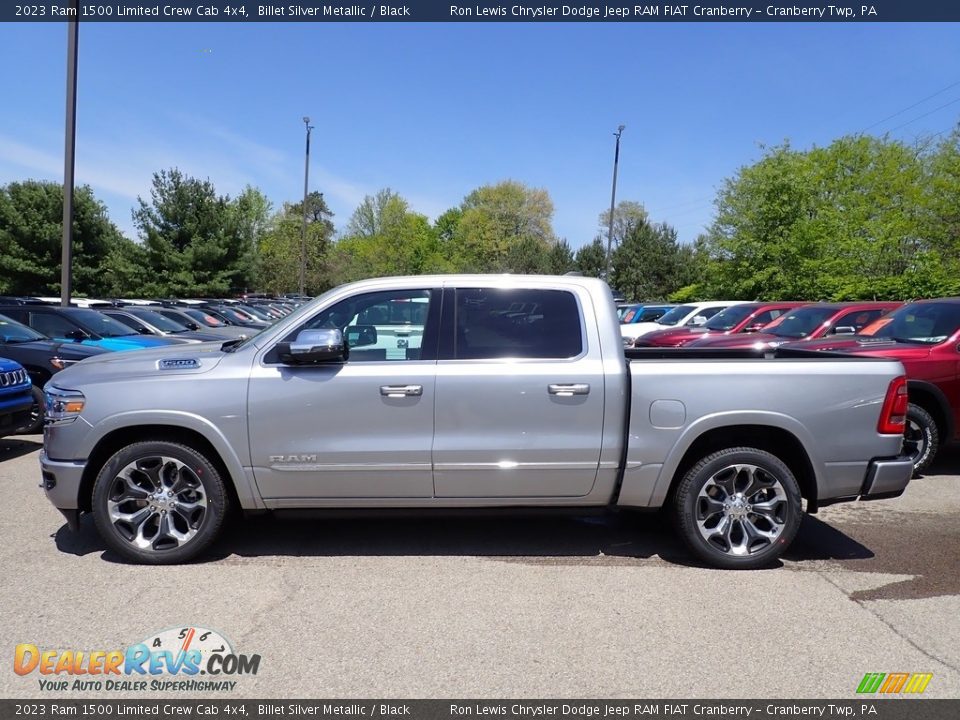 2023 Ram 1500 Limited Crew Cab 4x4 Billet Silver Metallic / Black Photo #2