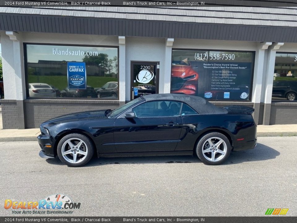 2014 Ford Mustang V6 Convertible Black / Charcoal Black Photo #1