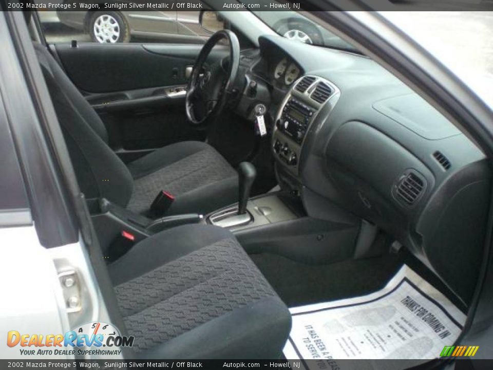 2002 Mazda Protege 5 Wagon Sunlight Silver Metallic / Off Black Photo #10