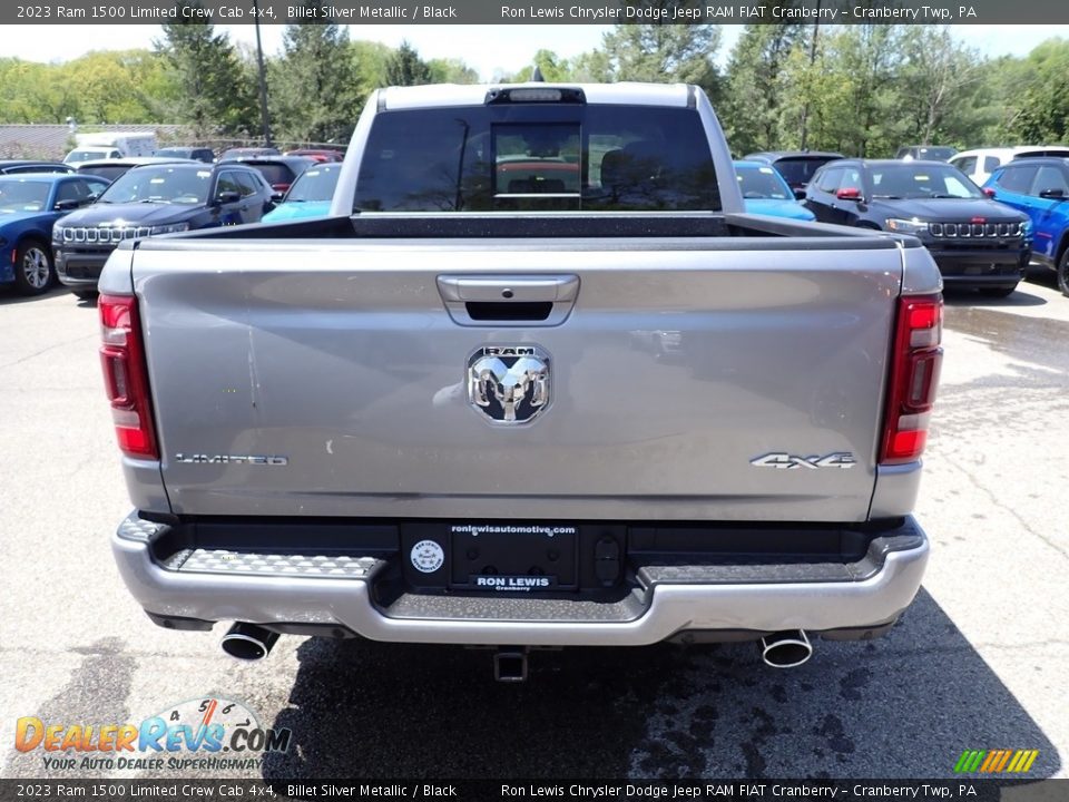 2023 Ram 1500 Limited Crew Cab 4x4 Billet Silver Metallic / Black Photo #4