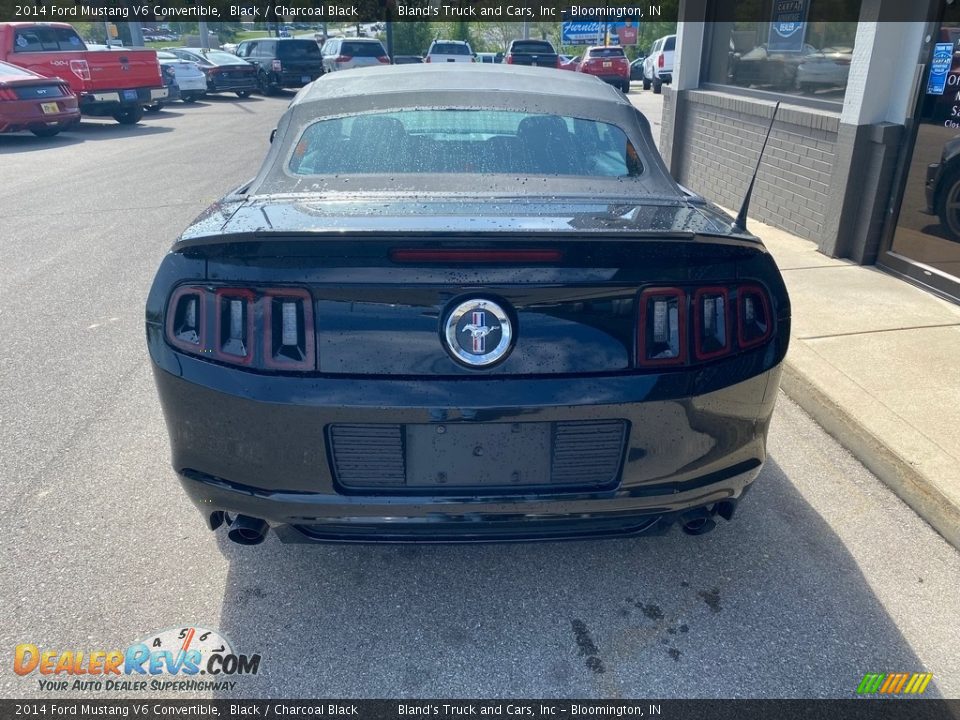 2014 Ford Mustang V6 Convertible Black / Charcoal Black Photo #6