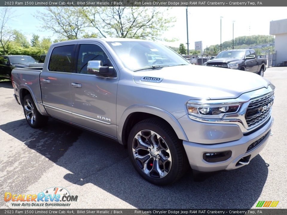 2023 Ram 1500 Limited Crew Cab 4x4 Billet Silver Metallic / Black Photo #7