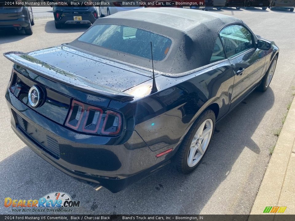 2014 Ford Mustang V6 Convertible Black / Charcoal Black Photo #7