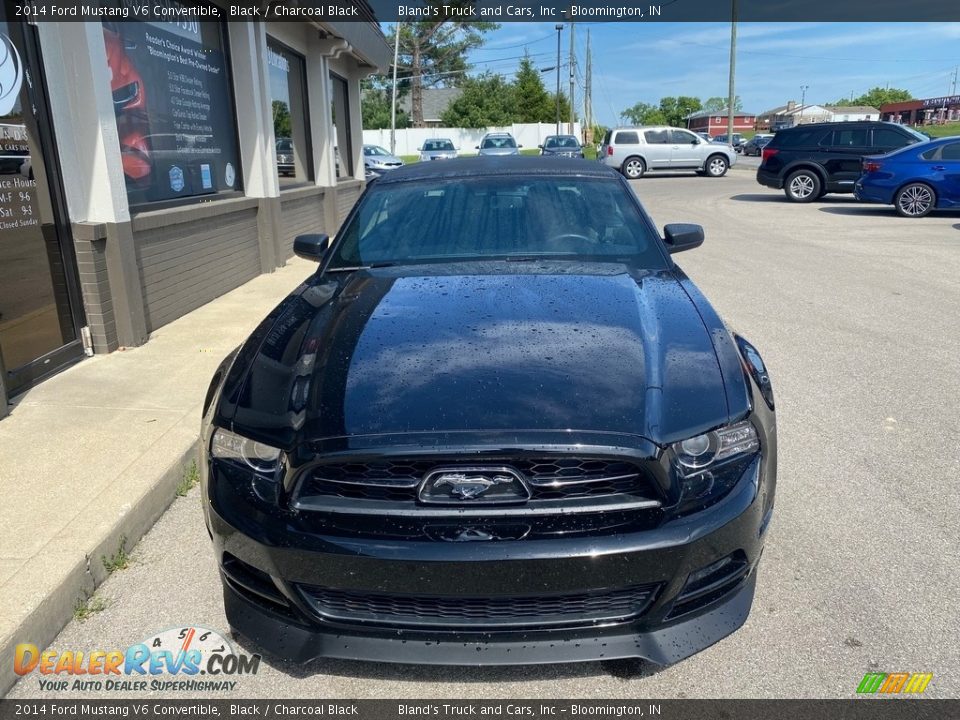 2014 Ford Mustang V6 Convertible Black / Charcoal Black Photo #9