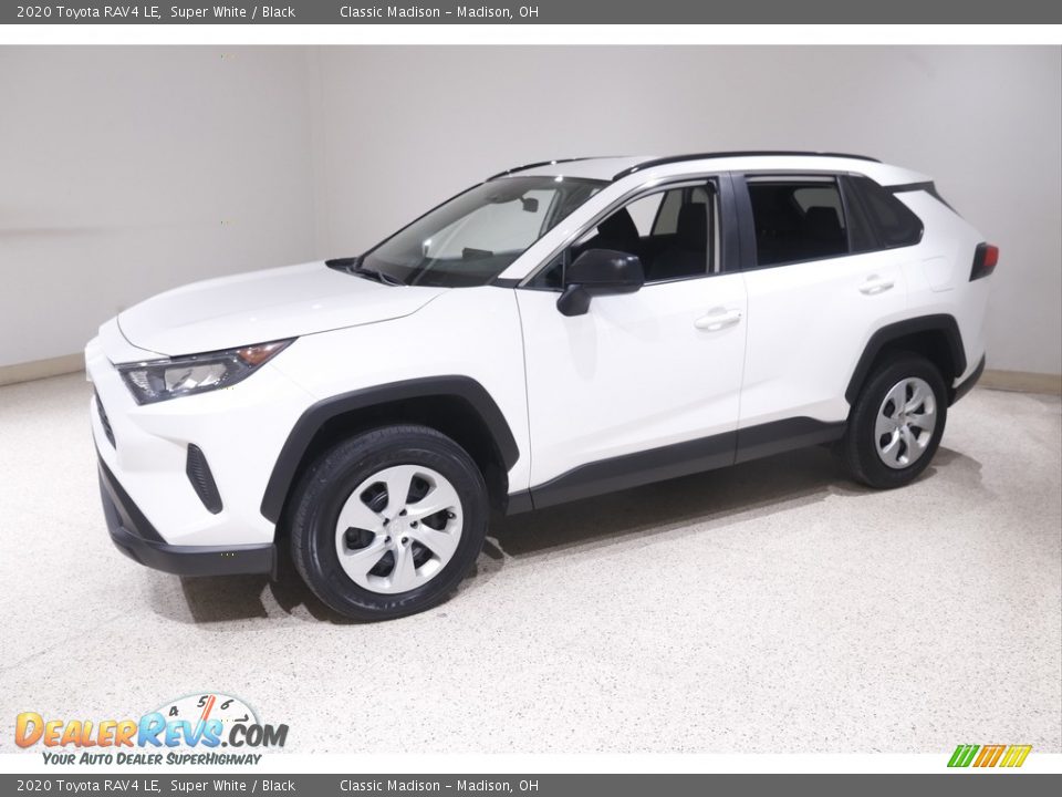 2020 Toyota RAV4 LE Super White / Black Photo #3