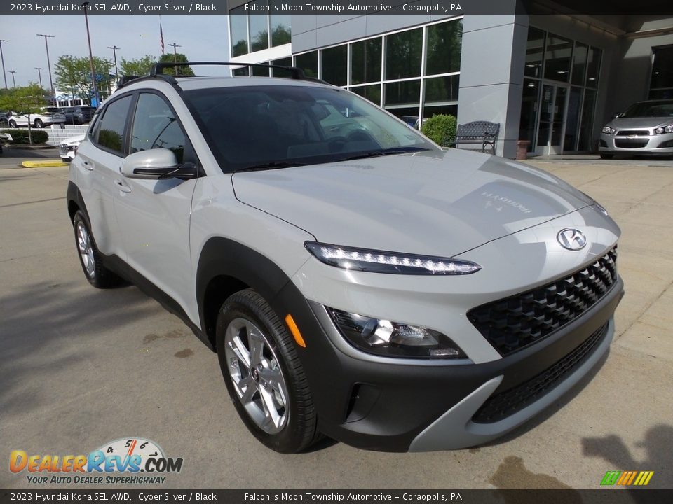 2023 Hyundai Kona SEL AWD Cyber Silver / Black Photo #9