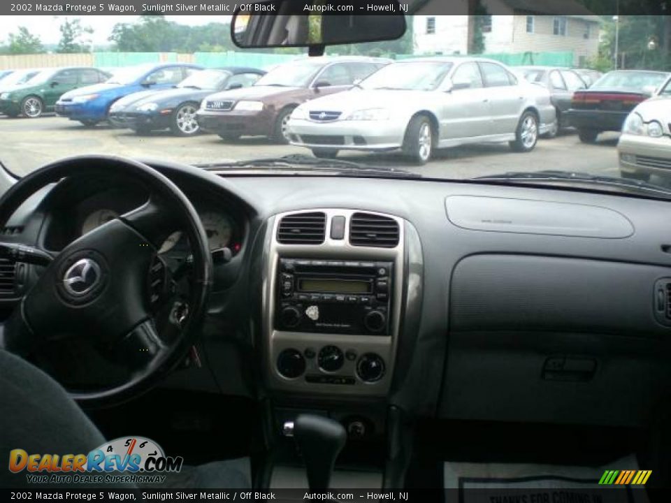 2002 Mazda Protege 5 Wagon Sunlight Silver Metallic / Off Black Photo #12