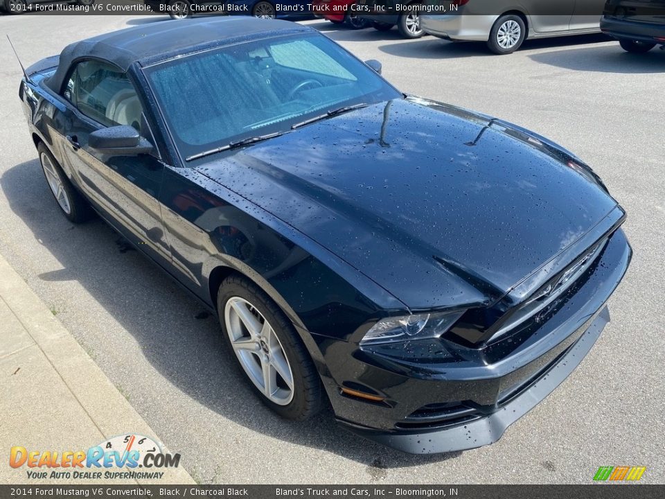 2014 Ford Mustang V6 Convertible Black / Charcoal Black Photo #23