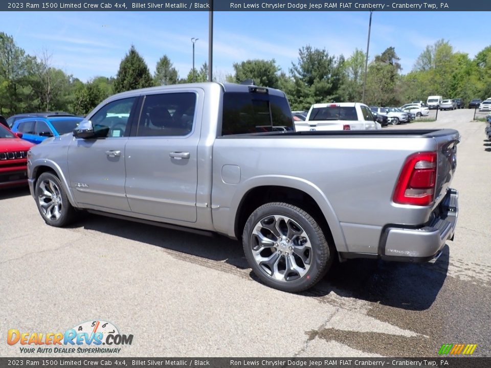 2023 Ram 1500 Limited Crew Cab 4x4 Billet Silver Metallic / Black Photo #3