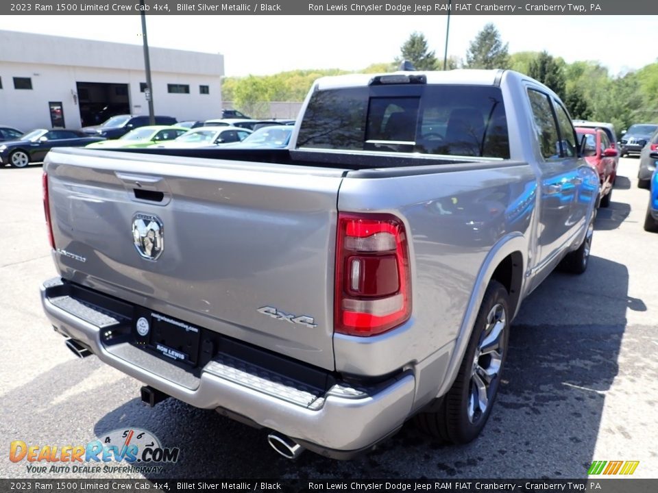 2023 Ram 1500 Limited Crew Cab 4x4 Billet Silver Metallic / Black Photo #5