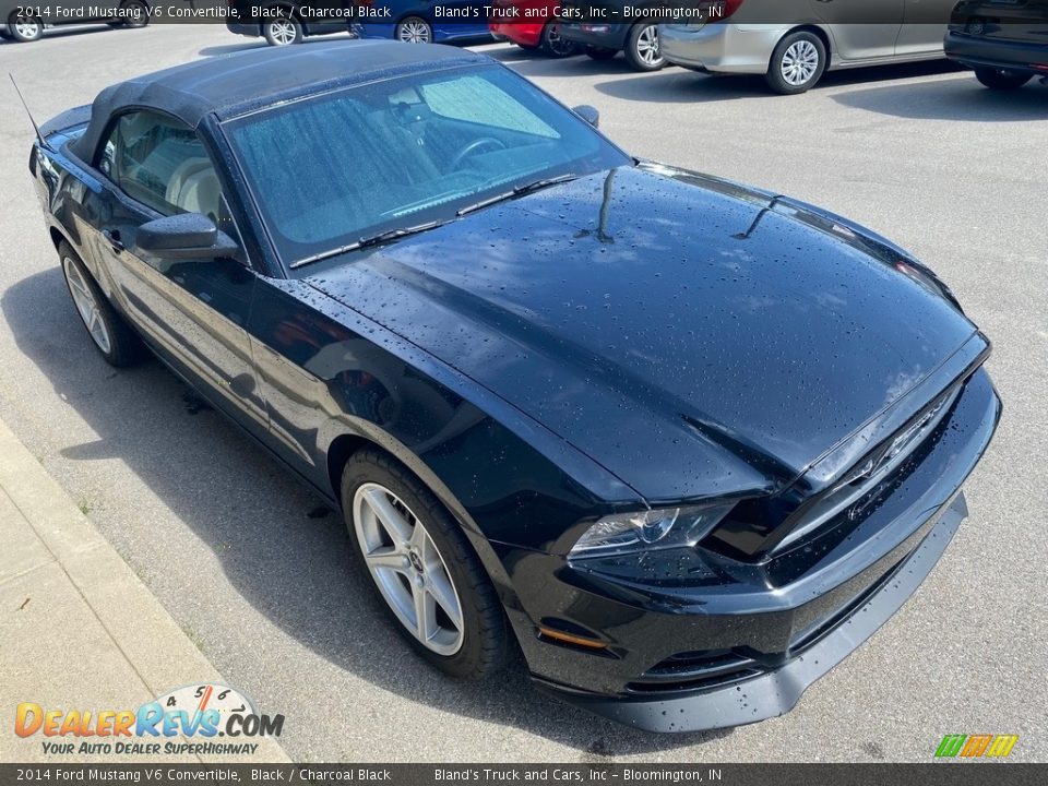 2014 Ford Mustang V6 Convertible Black / Charcoal Black Photo #27