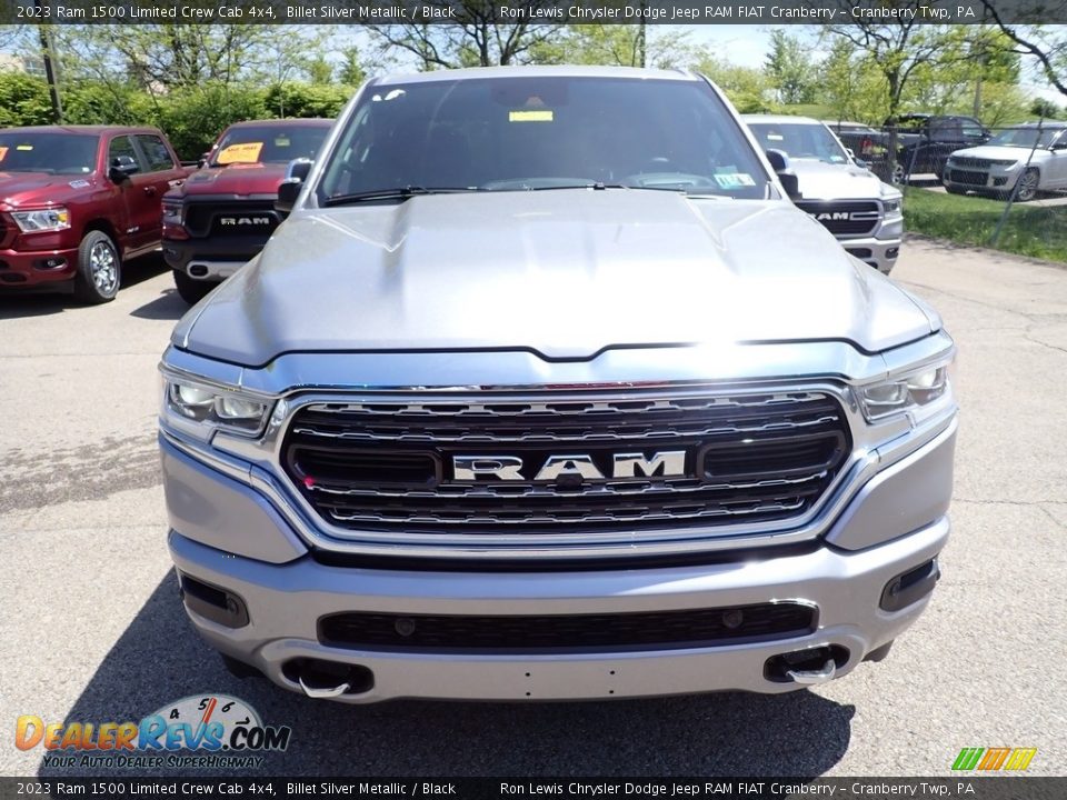 2023 Ram 1500 Limited Crew Cab 4x4 Billet Silver Metallic / Black Photo #8