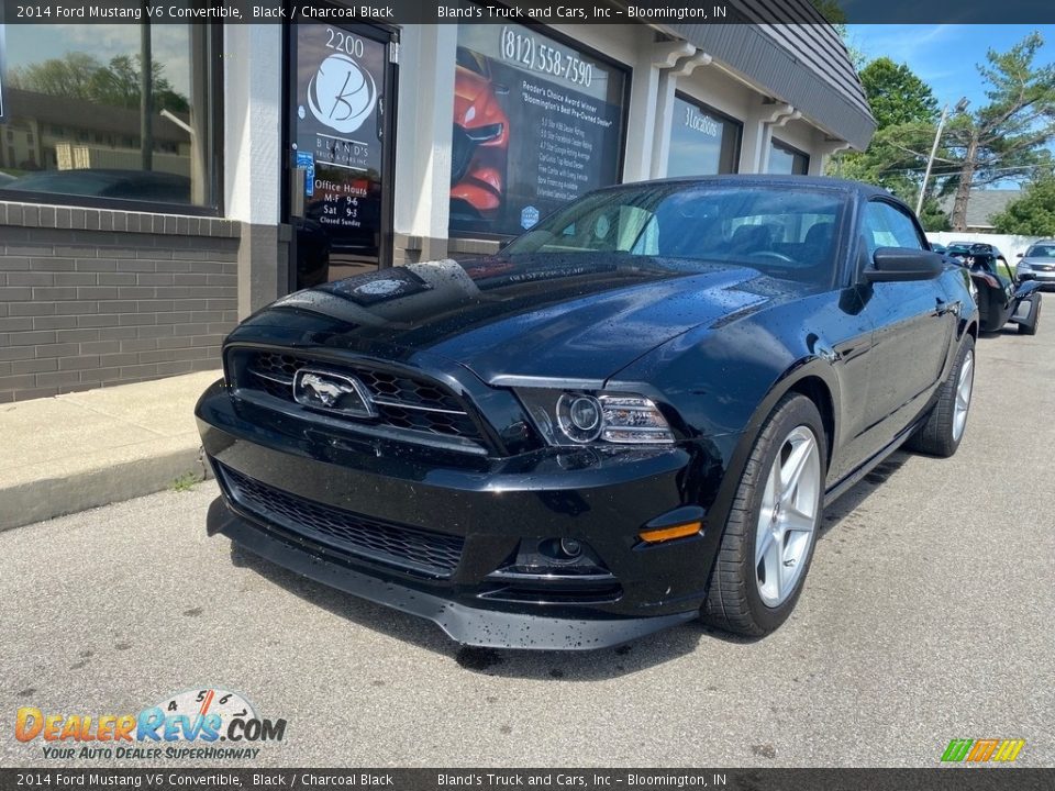 2014 Ford Mustang V6 Convertible Black / Charcoal Black Photo #29