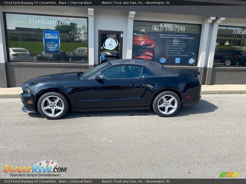 2014 Ford Mustang V6 Convertible Black / Charcoal Black Photo #30