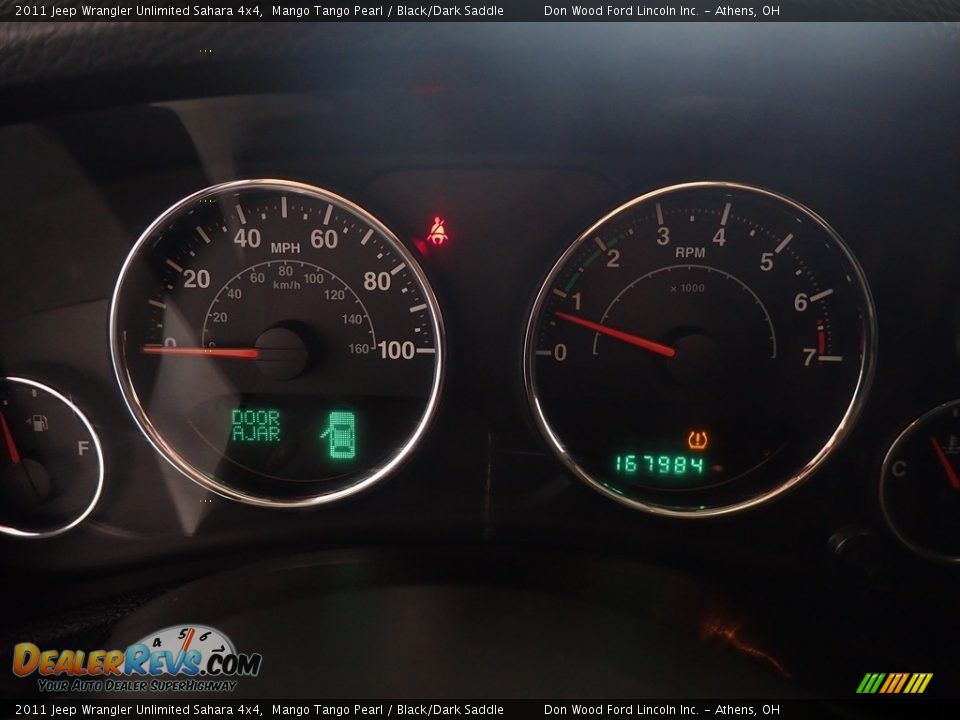 2011 Jeep Wrangler Unlimited Sahara 4x4 Mango Tango Pearl / Black/Dark Saddle Photo #17