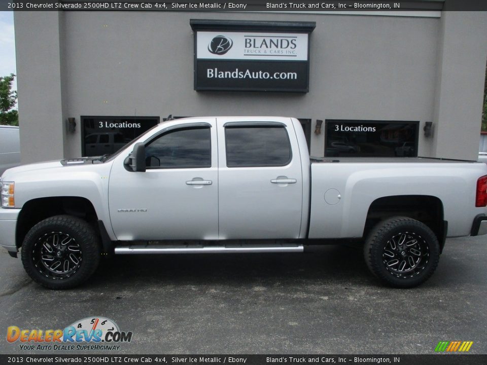 2013 Chevrolet Silverado 2500HD LTZ Crew Cab 4x4 Silver Ice Metallic / Ebony Photo #1