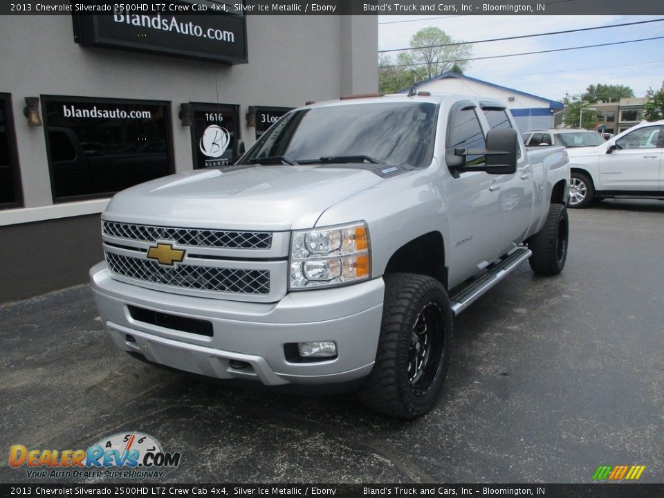 2013 Chevrolet Silverado 2500HD LTZ Crew Cab 4x4 Silver Ice Metallic / Ebony Photo #2