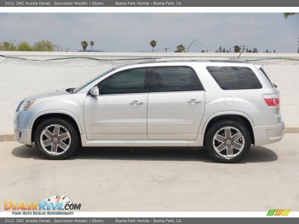 2012 GMC Acadia Denali Quicksilver Metallic / Ebony Photo #8