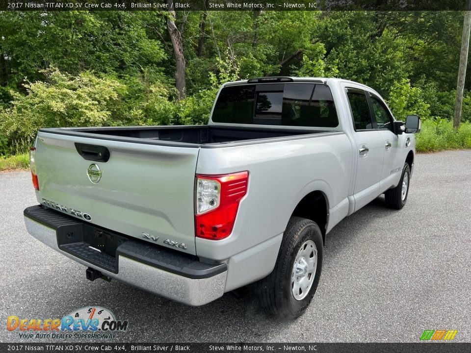 2017 Nissan TITAN XD SV Crew Cab 4x4 Brilliant Silver / Black Photo #6