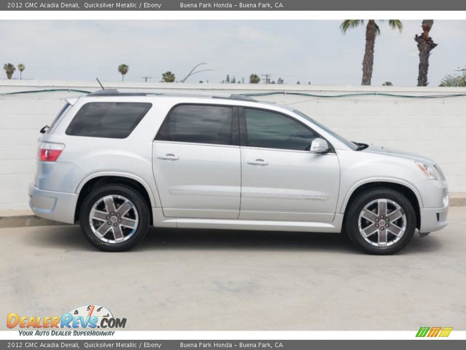 2012 GMC Acadia Denali Quicksilver Metallic / Ebony Photo #12