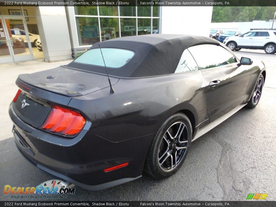 2022 Ford Mustang Ecoboost Premium Convertible Shadow Black / Ebony Photo #3