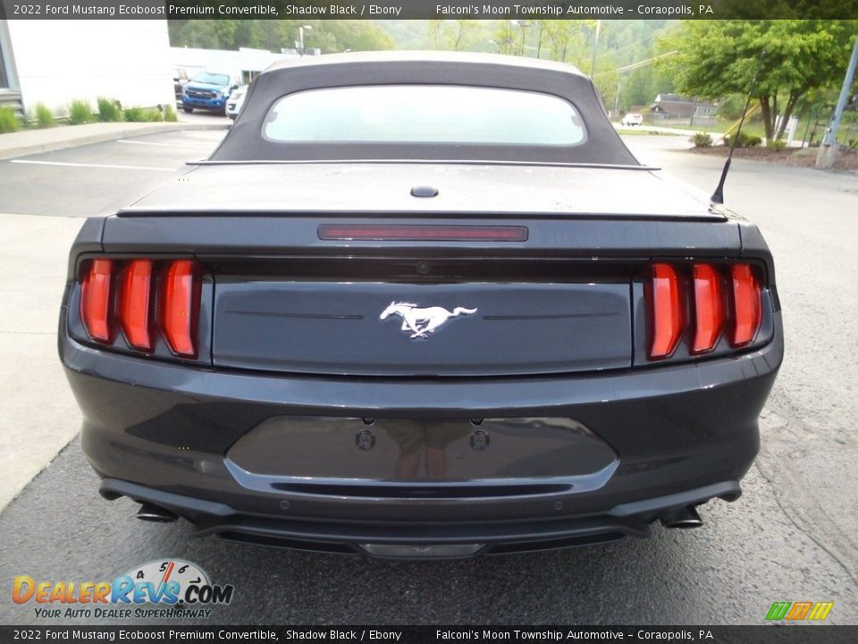 2022 Ford Mustang Ecoboost Premium Convertible Shadow Black / Ebony Photo #4