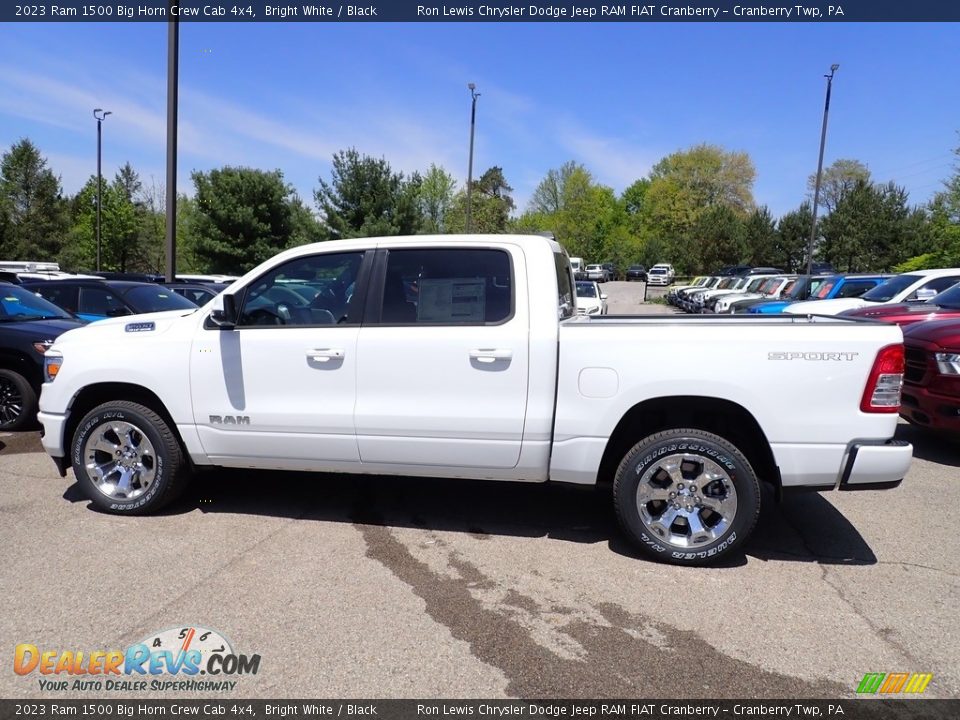 2023 Ram 1500 Big Horn Crew Cab 4x4 Bright White / Black Photo #2