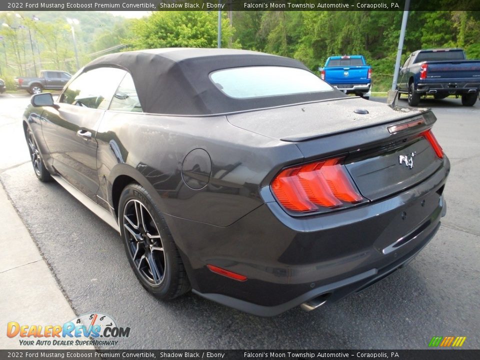 2022 Ford Mustang Ecoboost Premium Convertible Shadow Black / Ebony Photo #6