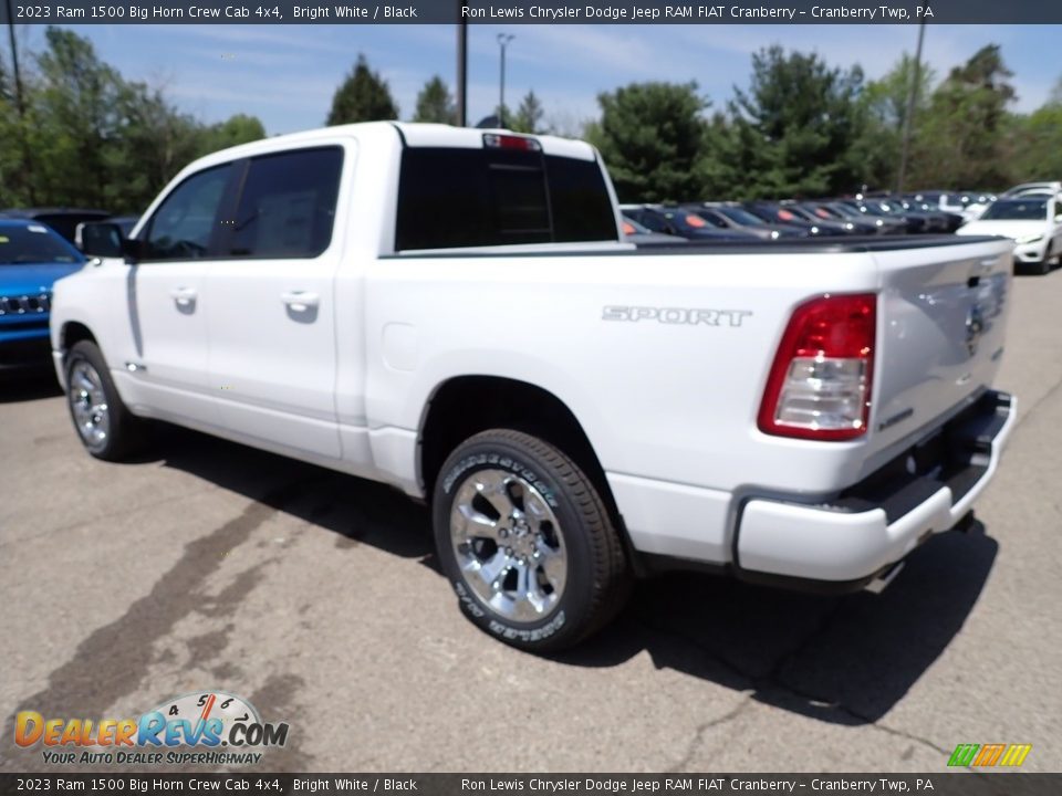 2023 Ram 1500 Big Horn Crew Cab 4x4 Bright White / Black Photo #3