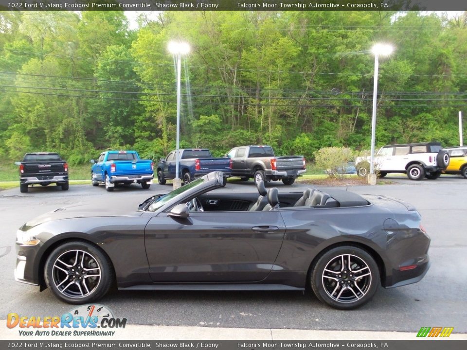 2022 Ford Mustang Ecoboost Premium Convertible Shadow Black / Ebony Photo #8