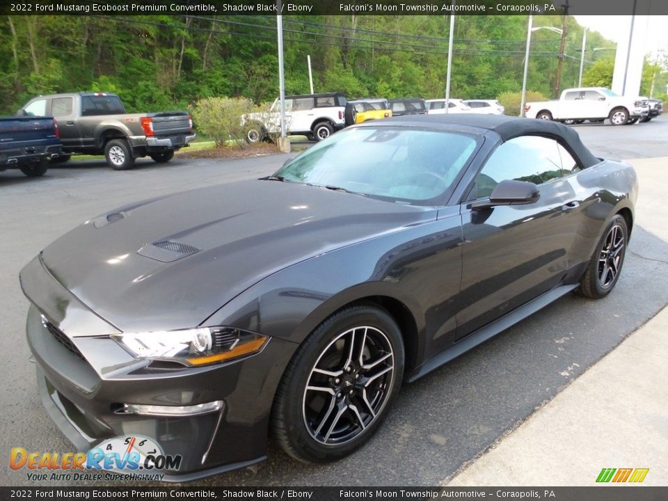 2022 Ford Mustang Ecoboost Premium Convertible Shadow Black / Ebony Photo #9