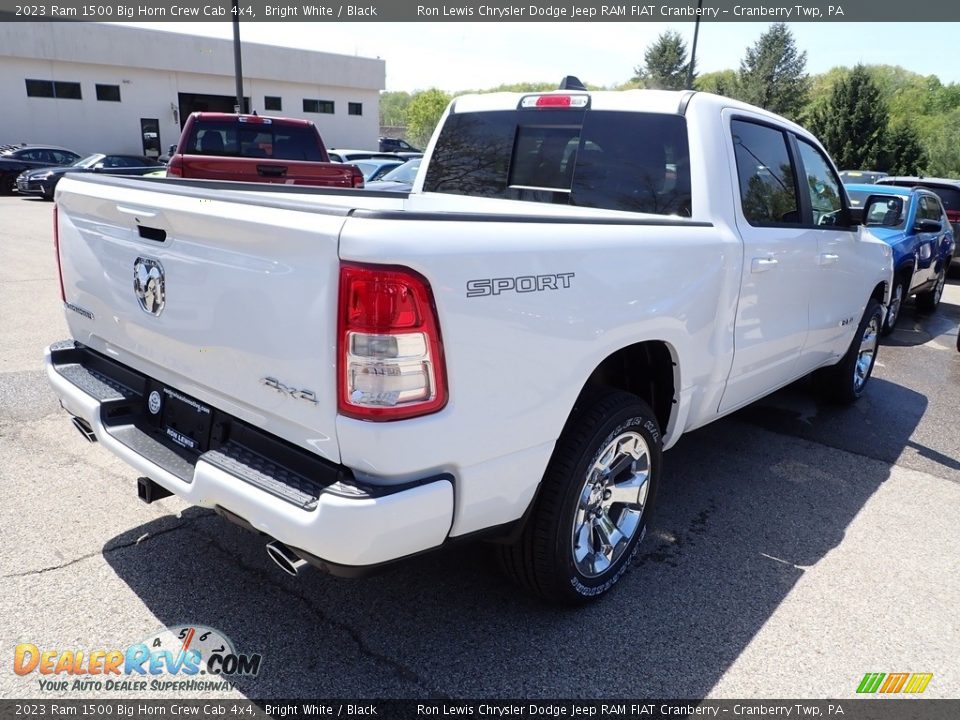 2023 Ram 1500 Big Horn Crew Cab 4x4 Bright White / Black Photo #5