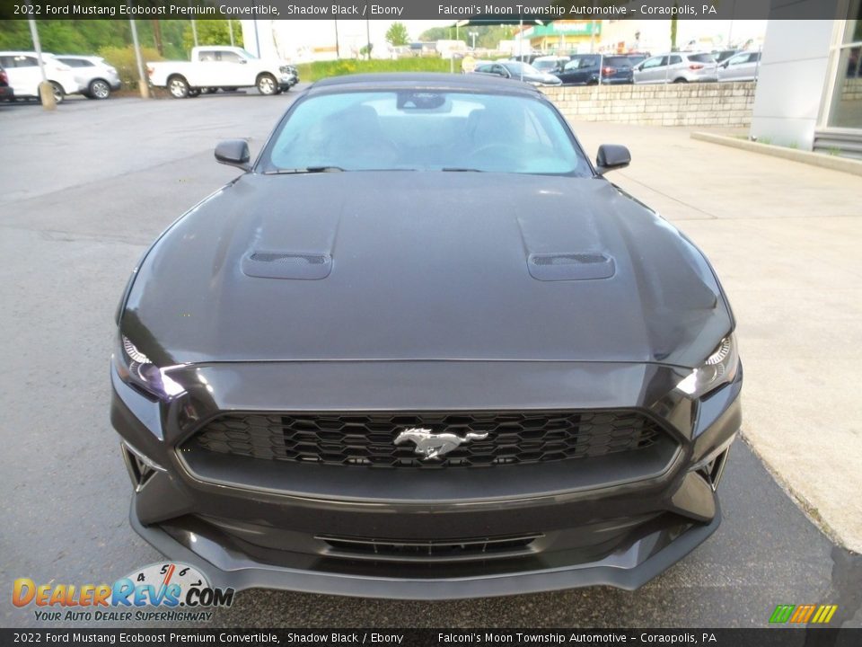 2022 Ford Mustang Ecoboost Premium Convertible Shadow Black / Ebony Photo #10