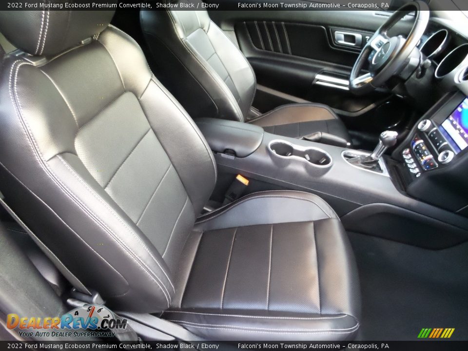 2022 Ford Mustang Ecoboost Premium Convertible Shadow Black / Ebony Photo #13