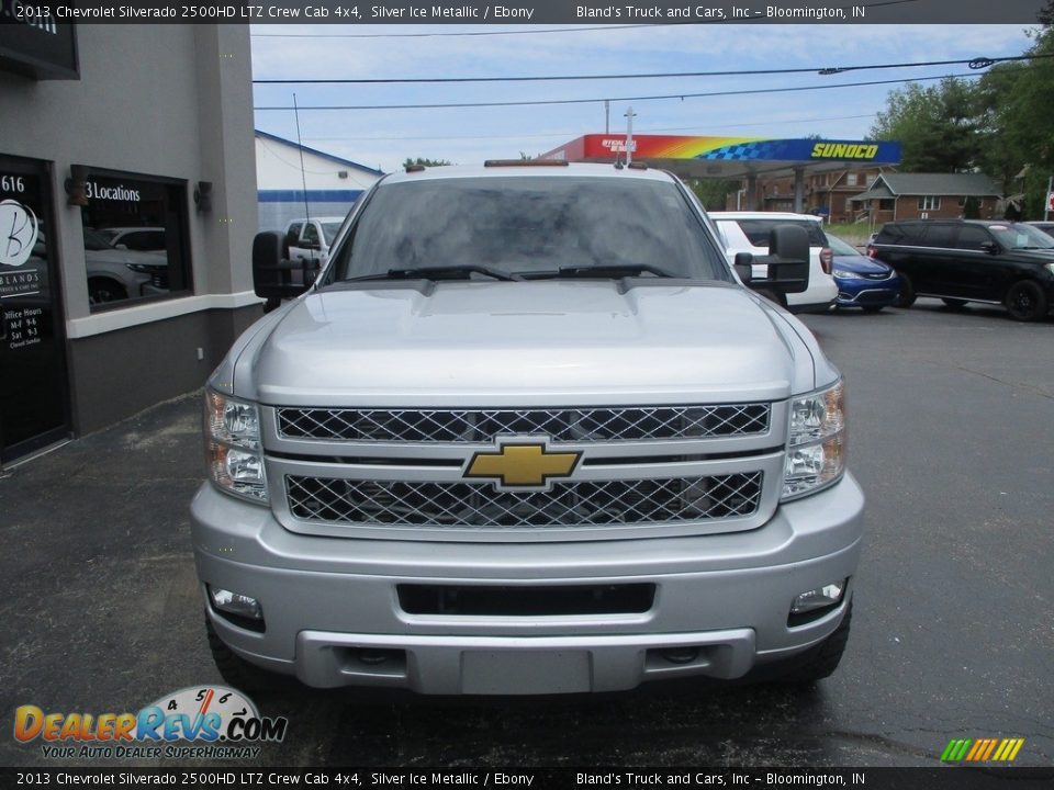 2013 Chevrolet Silverado 2500HD LTZ Crew Cab 4x4 Silver Ice Metallic / Ebony Photo #21