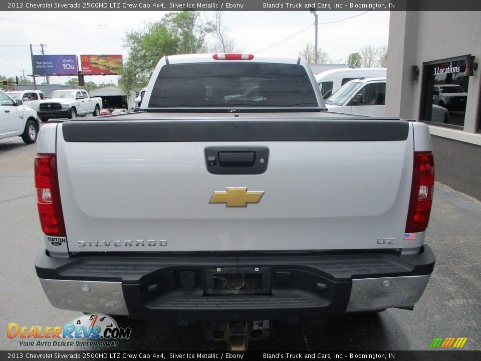 2013 Chevrolet Silverado 2500HD LTZ Crew Cab 4x4 Silver Ice Metallic / Ebony Photo #22