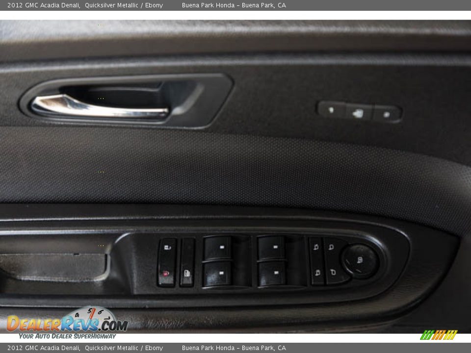 2012 GMC Acadia Denali Quicksilver Metallic / Ebony Photo #30