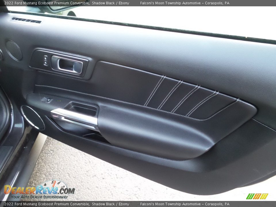 2022 Ford Mustang Ecoboost Premium Convertible Shadow Black / Ebony Photo #18