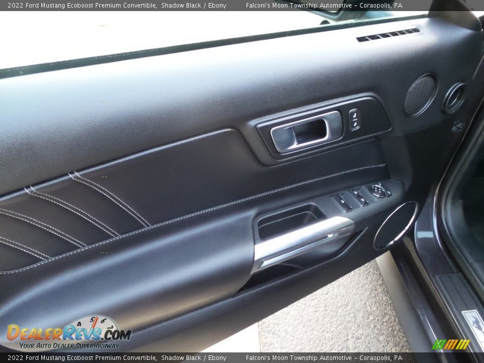 2022 Ford Mustang Ecoboost Premium Convertible Shadow Black / Ebony Photo #22