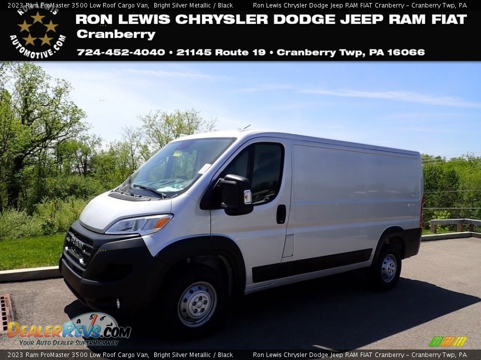 2023 Ram ProMaster 3500 Low Roof Cargo Van Bright Silver Metallic / Black Photo #1