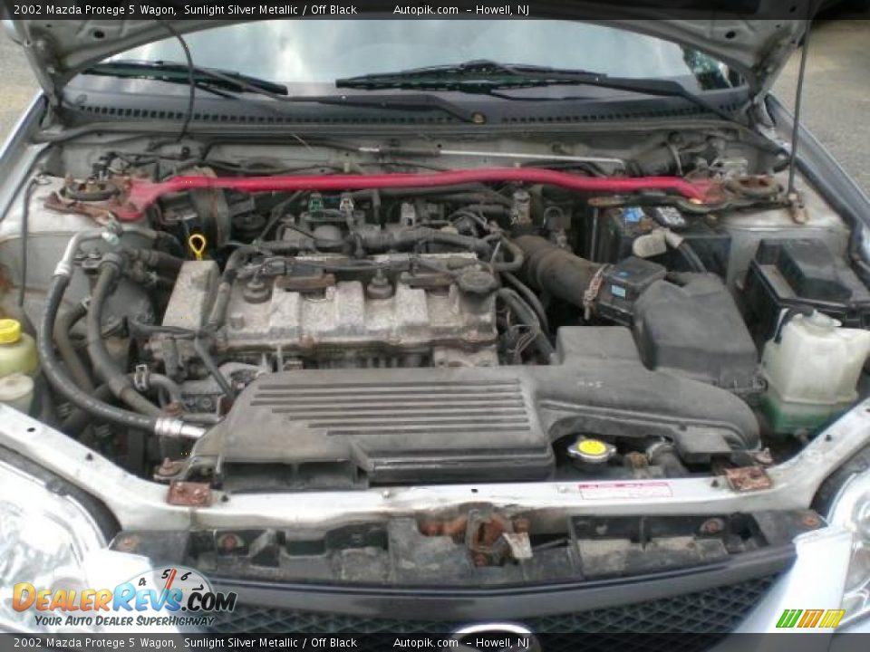 2002 Mazda Protege 5 Wagon Sunlight Silver Metallic / Off Black Photo #20