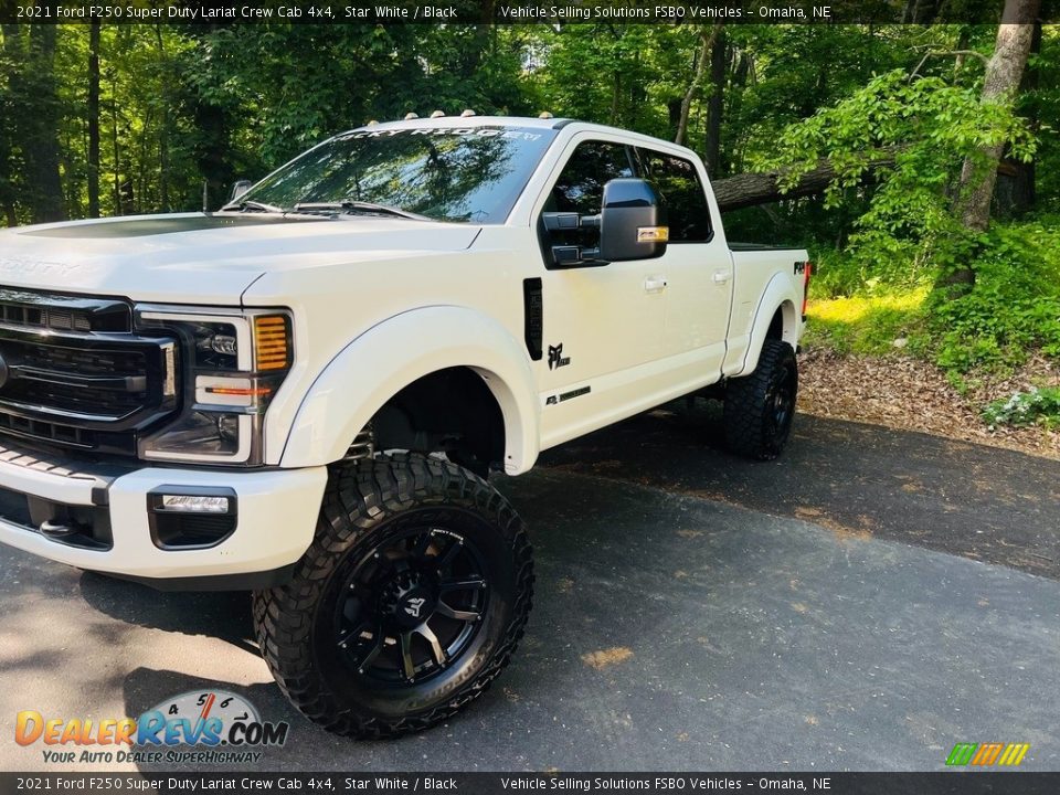 2021 Ford F250 Super Duty Lariat Crew Cab 4x4 Star White / Black Photo #1