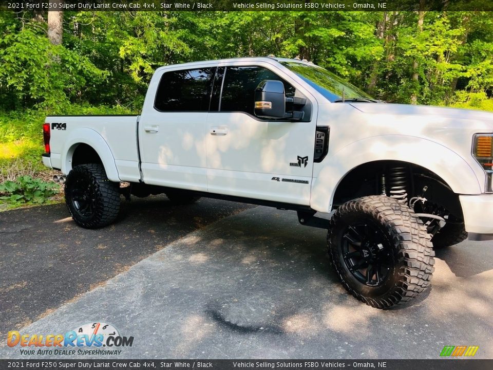 2021 Ford F250 Super Duty Lariat Crew Cab 4x4 Star White / Black Photo #13